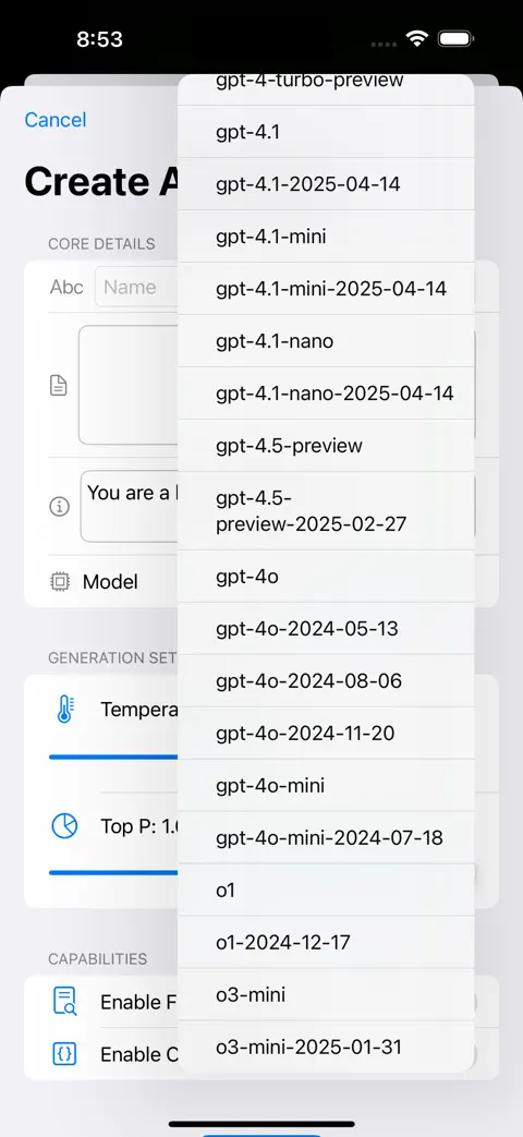 OpenAssistant iPhone screenshot 5