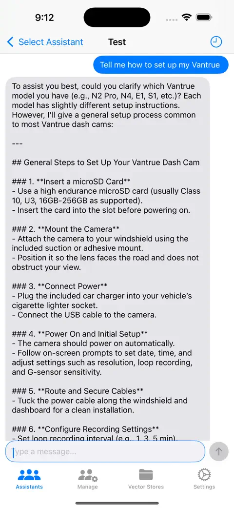 OpenAssistant iPhone screenshot 3