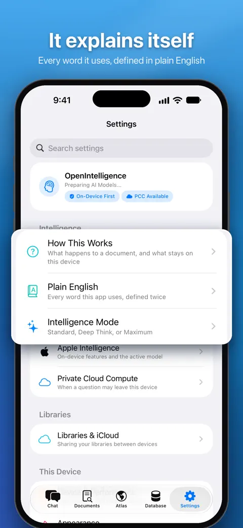 OpenIntelligence iPhone screenshot 8