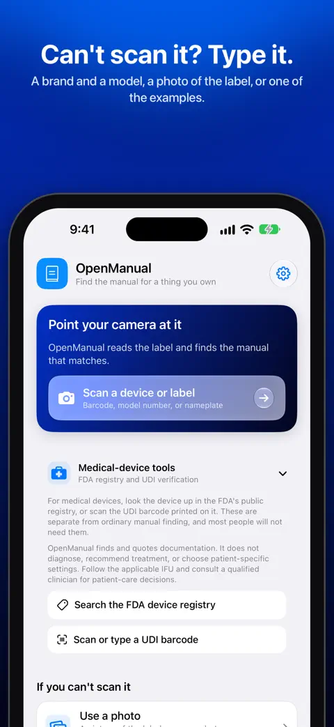 OpenManual App Store screenshot 4