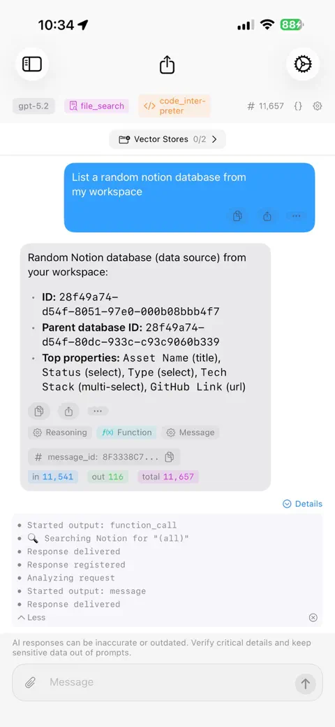 OpenResponses iPhone screenshot 10