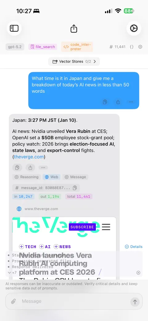 OpenResponses iPhone screenshot 9
