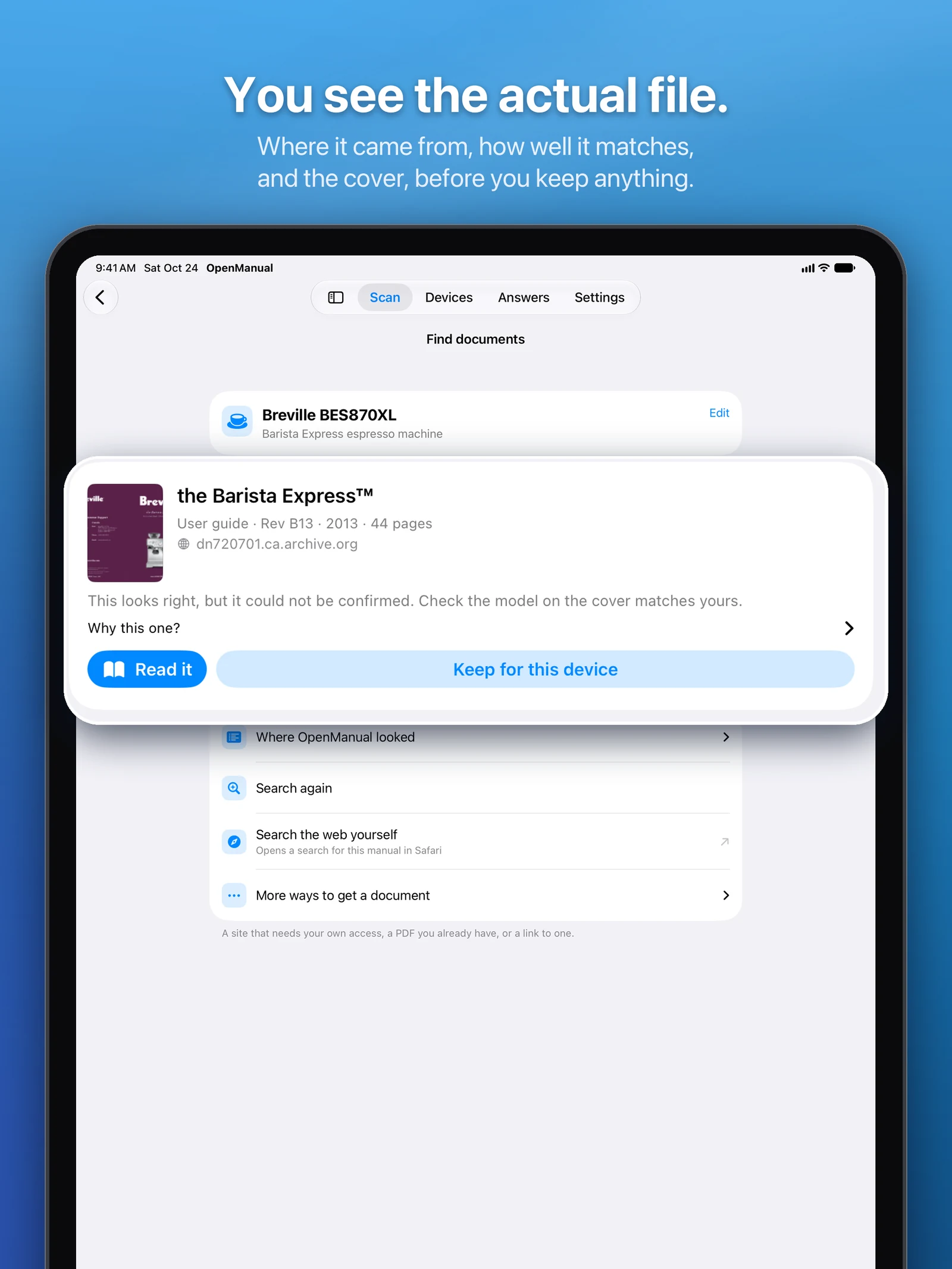 OpenManual iPad screenshot 1